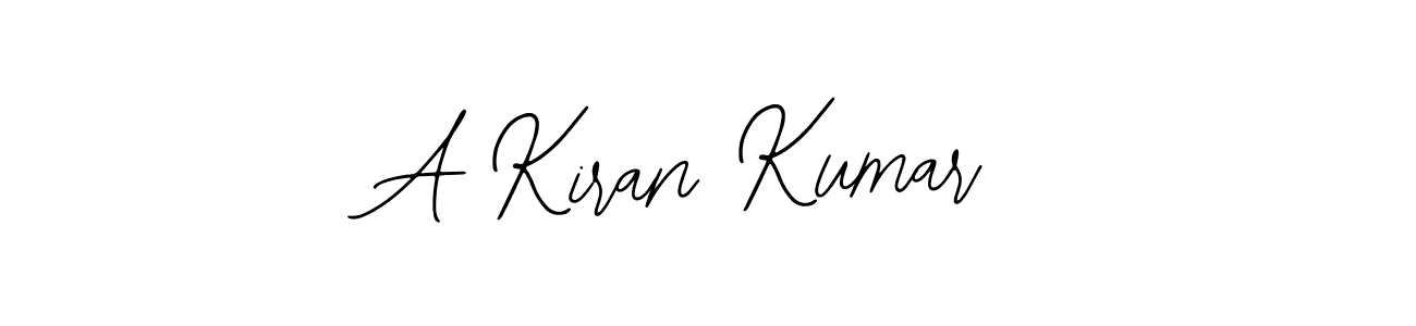 Use a signature maker to create a handwritten signature online. With this signature software, you can design (Bearetta-2O07w) your own signature for name A Kiran Kumar. A Kiran Kumar signature style 12 images and pictures png