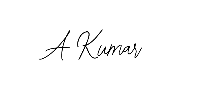 How to make A Kumar signature? Bearetta-2O07w is a professional autograph style. Create handwritten signature for A Kumar name. A Kumar signature style 12 images and pictures png