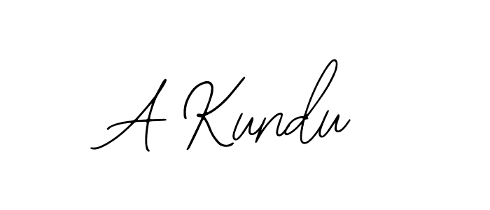Design your own signature with our free online signature maker. With this signature software, you can create a handwritten (Bearetta-2O07w) signature for name A Kundu. A Kundu signature style 12 images and pictures png