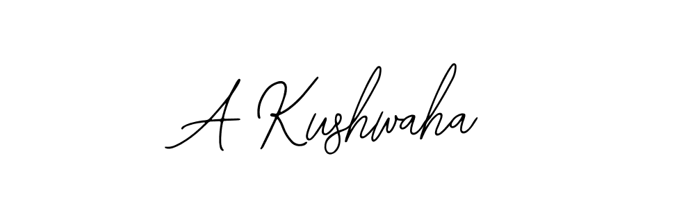 How to make A Kushwaha signature? Bearetta-2O07w is a professional autograph style. Create handwritten signature for A Kushwaha name. A Kushwaha signature style 12 images and pictures png