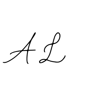 Design your own signature with our free online signature maker. With this signature software, you can create a handwritten (Bearetta-2O07w) signature for name A L. A L signature style 12 images and pictures png