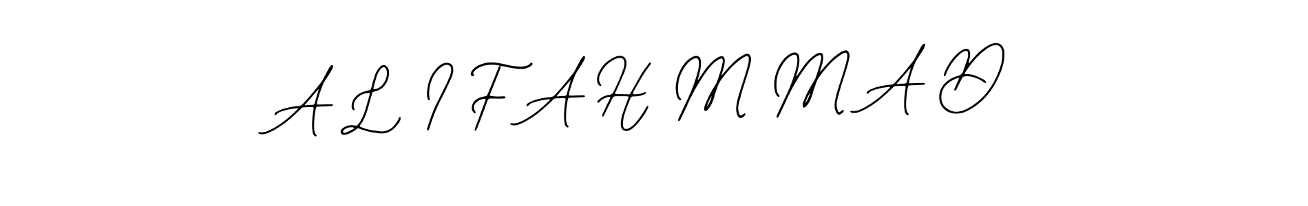 Bearetta-2O07w is a professional signature style that is perfect for those who want to add a touch of class to their signature. It is also a great choice for those who want to make their signature more unique. Get A L I F A H M M A D name to fancy signature for free. A L I F A H M M A D signature style 12 images and pictures png