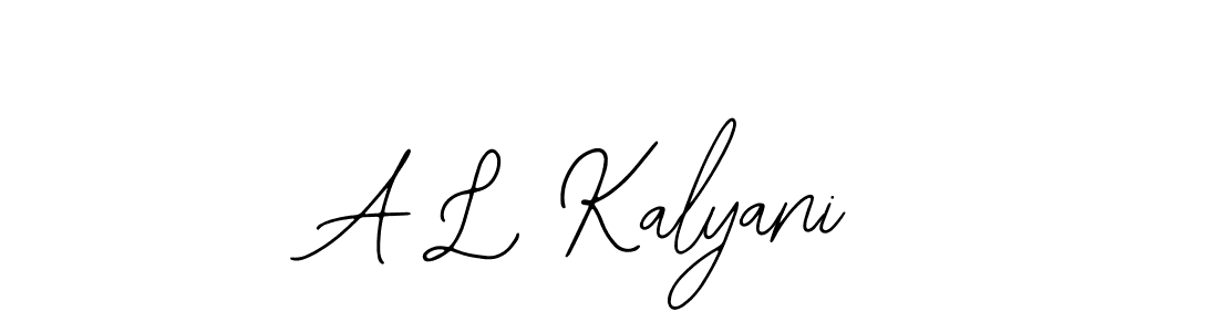 Also we have A L Kalyani name is the best signature style. Create professional handwritten signature collection using Bearetta-2O07w autograph style. A L Kalyani signature style 12 images and pictures png