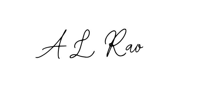 How to make A L Rao name signature. Use Bearetta-2O07w style for creating short signs online. This is the latest handwritten sign. A L Rao signature style 12 images and pictures png