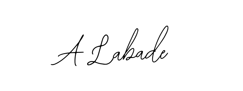 Make a beautiful signature design for name A Labade. With this signature (Bearetta-2O07w) style, you can create a handwritten signature for free. A Labade signature style 12 images and pictures png