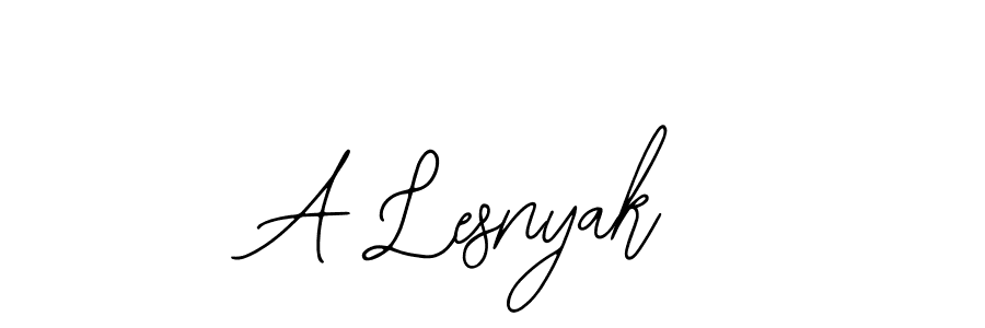 The best way (Bearetta-2O07w) to make a short signature is to pick only two or three words in your name. The name A Lesnyak include a total of six letters. For converting this name. A Lesnyak signature style 12 images and pictures png