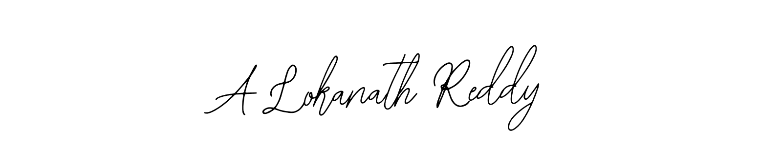 Design your own signature with our free online signature maker. With this signature software, you can create a handwritten (Bearetta-2O07w) signature for name A Lokanath Reddy. A Lokanath Reddy signature style 12 images and pictures png