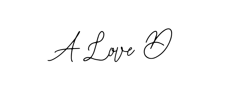 Design your own signature with our free online signature maker. With this signature software, you can create a handwritten (Bearetta-2O07w) signature for name A Love D. A Love D signature style 12 images and pictures png