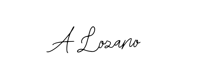 How to make A Lozano signature? Bearetta-2O07w is a professional autograph style. Create handwritten signature for A Lozano name. A Lozano signature style 12 images and pictures png