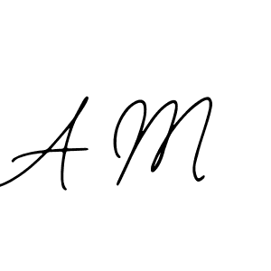 Make a beautiful signature design for name A M. With this signature (Bearetta-2O07w) style, you can create a handwritten signature for free. A M signature style 12 images and pictures png