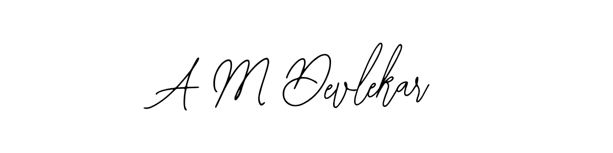 Make a beautiful signature design for name A M Devlekar. With this signature (Bearetta-2O07w) style, you can create a handwritten signature for free. A M Devlekar signature style 12 images and pictures png