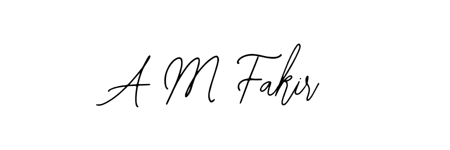 Also You can easily find your signature by using the search form. We will create A M Fakir name handwritten signature images for you free of cost using Bearetta-2O07w sign style. A M Fakir signature style 12 images and pictures png