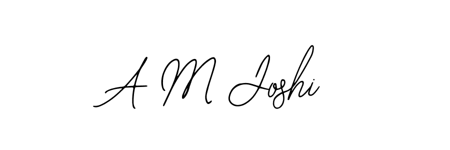 Make a beautiful signature design for name A M Joshi. With this signature (Bearetta-2O07w) style, you can create a handwritten signature for free. A M Joshi signature style 12 images and pictures png