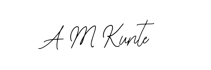 Best and Professional Signature Style for A M Kunte. Bearetta-2O07w Best Signature Style Collection. A M Kunte signature style 12 images and pictures png