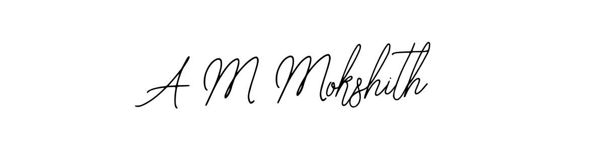 A M Mokshith stylish signature style. Best Handwritten Sign (Bearetta-2O07w) for my name. Handwritten Signature Collection Ideas for my name A M Mokshith. A M Mokshith signature style 12 images and pictures png