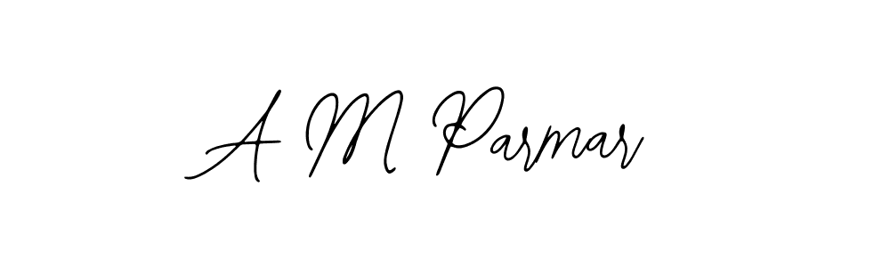 How to make A M Parmar signature? Bearetta-2O07w is a professional autograph style. Create handwritten signature for A M Parmar name. A M Parmar signature style 12 images and pictures png