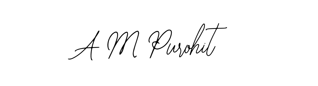 Also we have A M Purohit name is the best signature style. Create professional handwritten signature collection using Bearetta-2O07w autograph style. A M Purohit signature style 12 images and pictures png