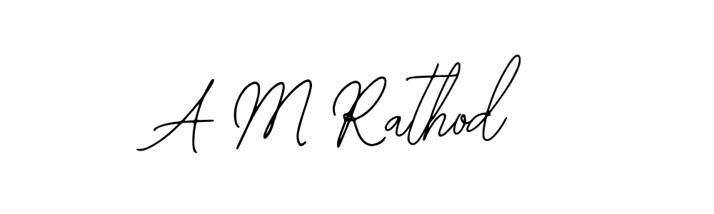 Also You can easily find your signature by using the search form. We will create A M Rathod name handwritten signature images for you free of cost using Bearetta-2O07w sign style. A M Rathod signature style 12 images and pictures png