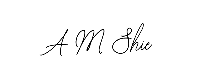 A M Shie stylish signature style. Best Handwritten Sign (Bearetta-2O07w) for my name. Handwritten Signature Collection Ideas for my name A M Shie. A M Shie signature style 12 images and pictures png