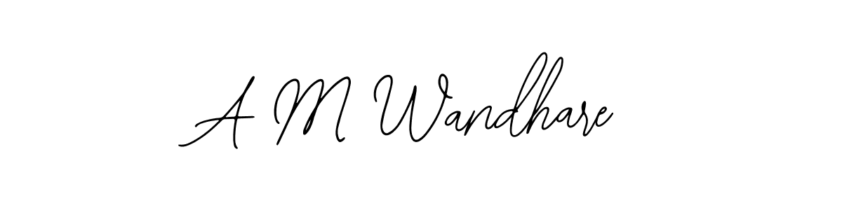 Similarly Bearetta-2O07w is the best handwritten signature design. Signature creator online .You can use it as an online autograph creator for name A M Wandhare. A M Wandhare signature style 12 images and pictures png