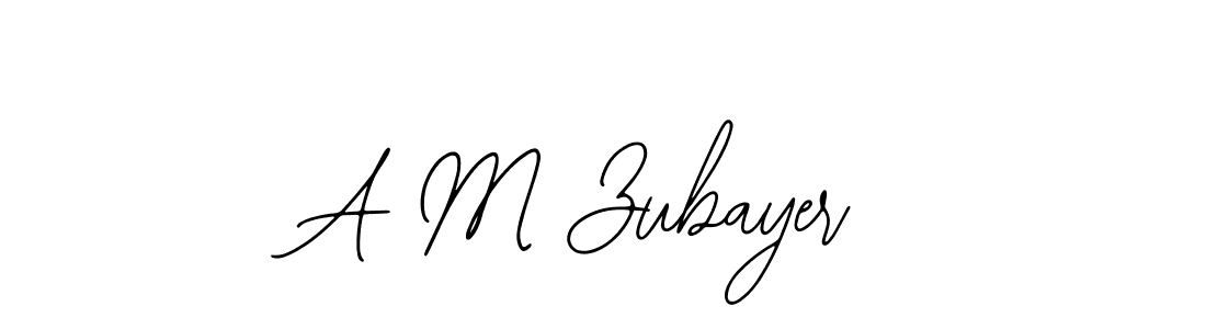 Make a beautiful signature design for name A M Zubayer. With this signature (Bearetta-2O07w) style, you can create a handwritten signature for free. A M Zubayer signature style 12 images and pictures png