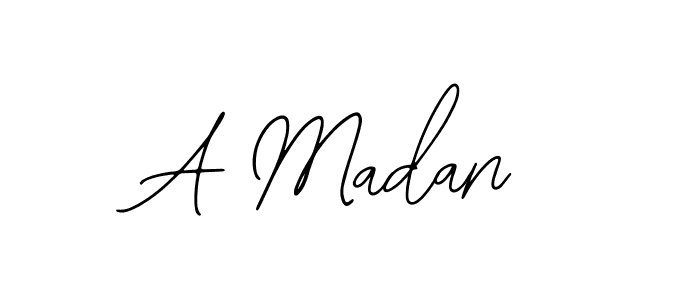 You should practise on your own different ways (Bearetta-2O07w) to write your name (A Madan) in signature. don't let someone else do it for you. A Madan signature style 12 images and pictures png