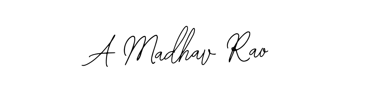 How to make A Madhav Rao name signature. Use Bearetta-2O07w style for creating short signs online. This is the latest handwritten sign. A Madhav Rao signature style 12 images and pictures png