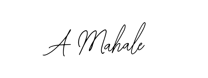 The best way (Bearetta-2O07w) to make a short signature is to pick only two or three words in your name. The name A Mahale include a total of six letters. For converting this name. A Mahale signature style 12 images and pictures png