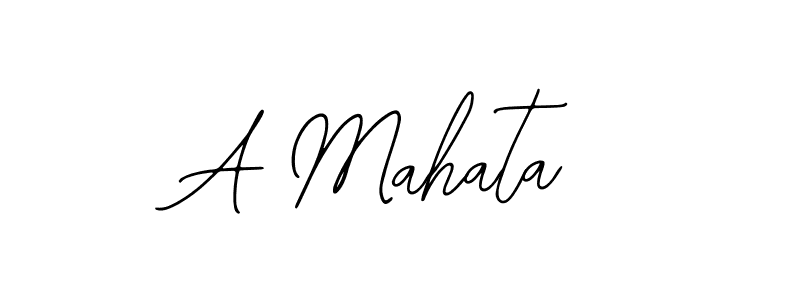 if you are searching for the best signature style for your name A Mahata. so please give up your signature search. here we have designed multiple signature styles  using Bearetta-2O07w. A Mahata signature style 12 images and pictures png