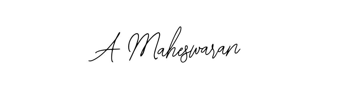 You should practise on your own different ways (Bearetta-2O07w) to write your name (A Maheswaran) in signature. don't let someone else do it for you. A Maheswaran signature style 12 images and pictures png