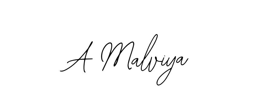 Use a signature maker to create a handwritten signature online. With this signature software, you can design (Bearetta-2O07w) your own signature for name A Malviya. A Malviya signature style 12 images and pictures png