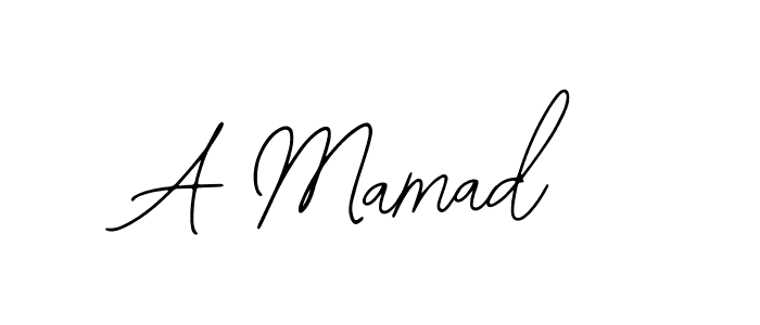 How to make A Mamad name signature. Use Bearetta-2O07w style for creating short signs online. This is the latest handwritten sign. A Mamad signature style 12 images and pictures png