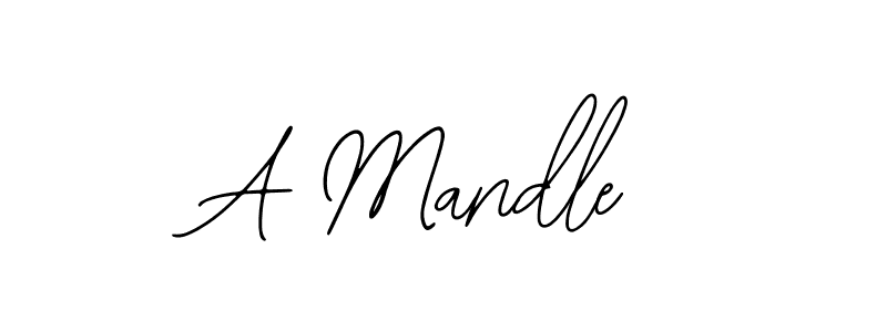 Use a signature maker to create a handwritten signature online. With this signature software, you can design (Bearetta-2O07w) your own signature for name A Mandle. A Mandle signature style 12 images and pictures png