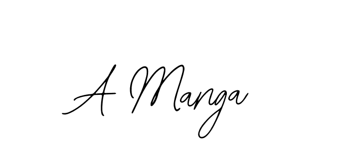 You should practise on your own different ways (Bearetta-2O07w) to write your name (A Manga) in signature. don't let someone else do it for you. A Manga signature style 12 images and pictures png