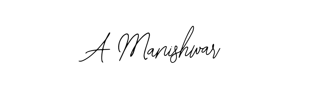 Use a signature maker to create a handwritten signature online. With this signature software, you can design (Bearetta-2O07w) your own signature for name A Manishwar. A Manishwar signature style 12 images and pictures png