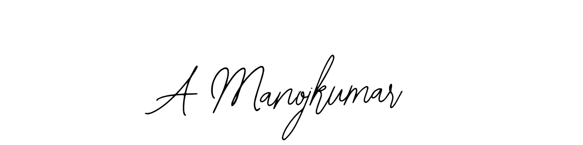 You should practise on your own different ways (Bearetta-2O07w) to write your name (A Manojkumar) in signature. don't let someone else do it for you. A Manojkumar signature style 12 images and pictures png