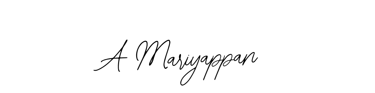 Use a signature maker to create a handwritten signature online. With this signature software, you can design (Bearetta-2O07w) your own signature for name A Mariyappan. A Mariyappan signature style 12 images and pictures png