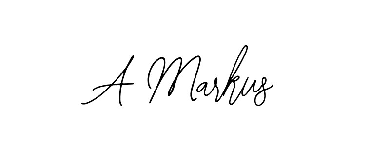 Design your own signature with our free online signature maker. With this signature software, you can create a handwritten (Bearetta-2O07w) signature for name A Markus. A Markus signature style 12 images and pictures png