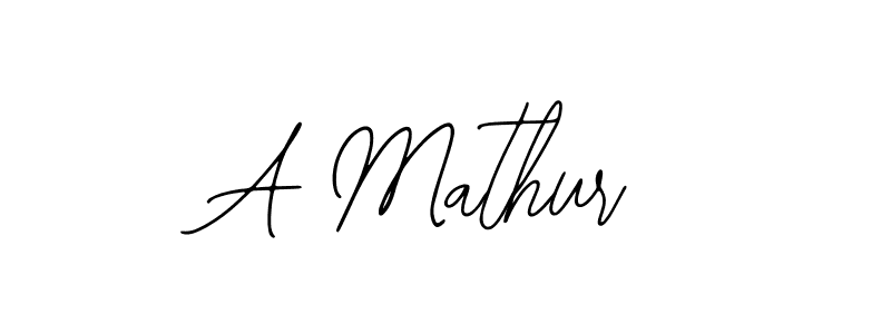 Also You can easily find your signature by using the search form. We will create A Mathur name handwritten signature images for you free of cost using Bearetta-2O07w sign style. A Mathur signature style 12 images and pictures png