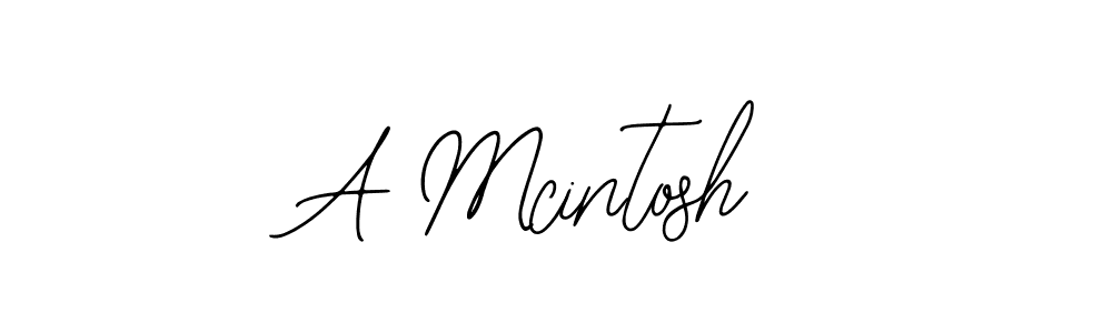 You should practise on your own different ways (Bearetta-2O07w) to write your name (A Mcintosh) in signature. don't let someone else do it for you. A Mcintosh signature style 12 images and pictures png