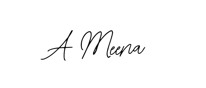 Similarly Bearetta-2O07w is the best handwritten signature design. Signature creator online .You can use it as an online autograph creator for name A Meena. A Meena signature style 12 images and pictures png