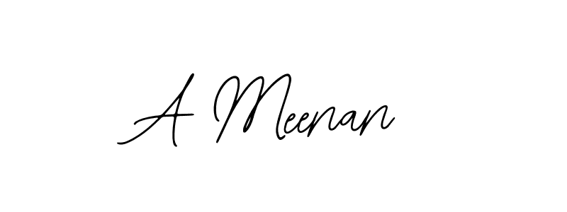 Also we have A Meenan name is the best signature style. Create professional handwritten signature collection using Bearetta-2O07w autograph style. A Meenan signature style 12 images and pictures png