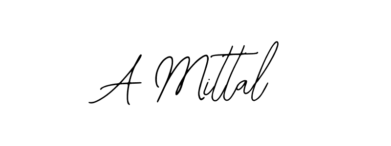 Design your own signature with our free online signature maker. With this signature software, you can create a handwritten (Bearetta-2O07w) signature for name A Mittal. A Mittal signature style 12 images and pictures png