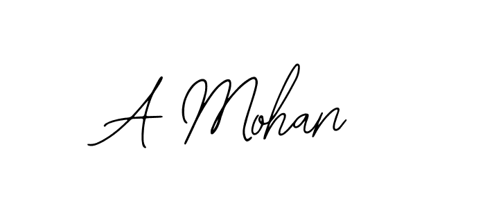 You should practise on your own different ways (Bearetta-2O07w) to write your name (A Mohan) in signature. don't let someone else do it for you. A Mohan signature style 12 images and pictures png