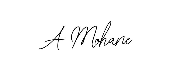 You should practise on your own different ways (Bearetta-2O07w) to write your name (A Mohane) in signature. don't let someone else do it for you. A Mohane signature style 12 images and pictures png