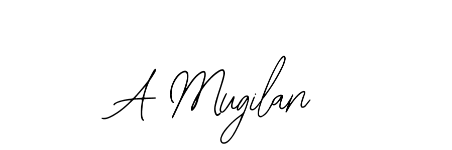 if you are searching for the best signature style for your name A Mugilan. so please give up your signature search. here we have designed multiple signature styles  using Bearetta-2O07w. A Mugilan signature style 12 images and pictures png