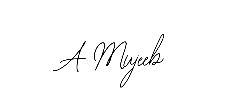 This is the best signature style for the A Mujeeb name. Also you like these signature font (Bearetta-2O07w). Mix name signature. A Mujeeb signature style 12 images and pictures png