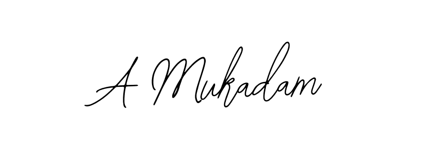 Also You can easily find your signature by using the search form. We will create A Mukadam name handwritten signature images for you free of cost using Bearetta-2O07w sign style. A Mukadam signature style 12 images and pictures png