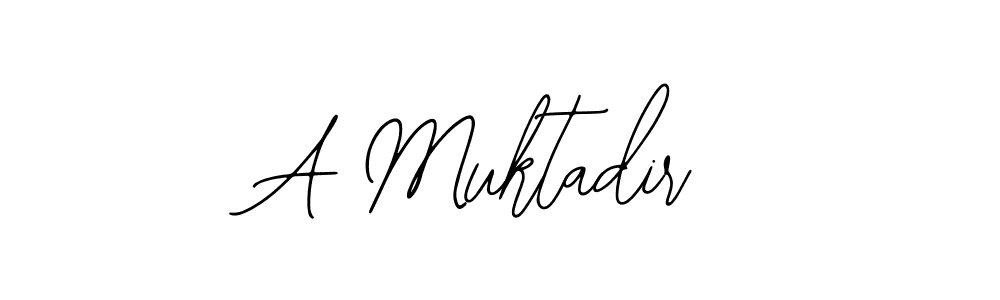 Make a beautiful signature design for name A Muktadir. With this signature (Bearetta-2O07w) style, you can create a handwritten signature for free. A Muktadir signature style 12 images and pictures png
