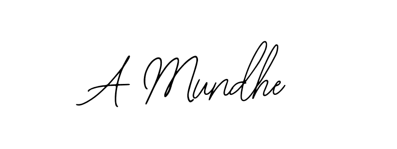 A Mundhe stylish signature style. Best Handwritten Sign (Bearetta-2O07w) for my name. Handwritten Signature Collection Ideas for my name A Mundhe. A Mundhe signature style 12 images and pictures png